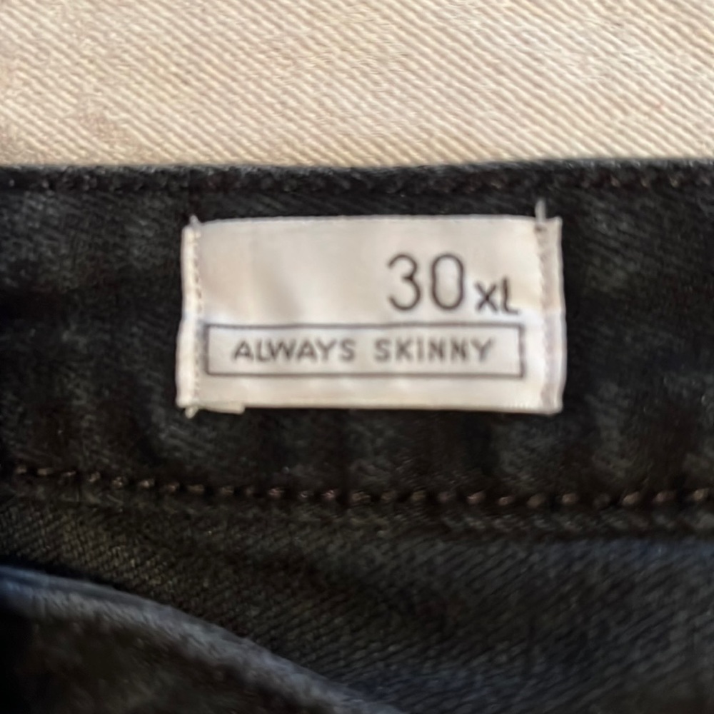 Black jeans, softly faded